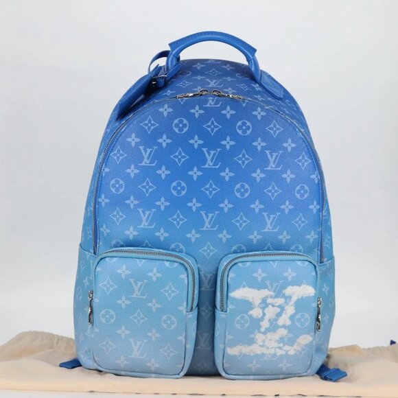 LOUIS VUITTON Clouds Backpack Multi Pocket Backpack Blue M45441 LV Auth 126591SM main image 6